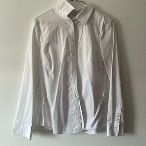 Banana Republic White Button Down